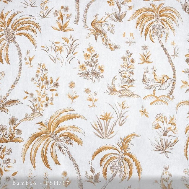 Textile Lisa Fine "Pasha" Fabric Bamboo 6 Yards For Sale - Image 7 of 8