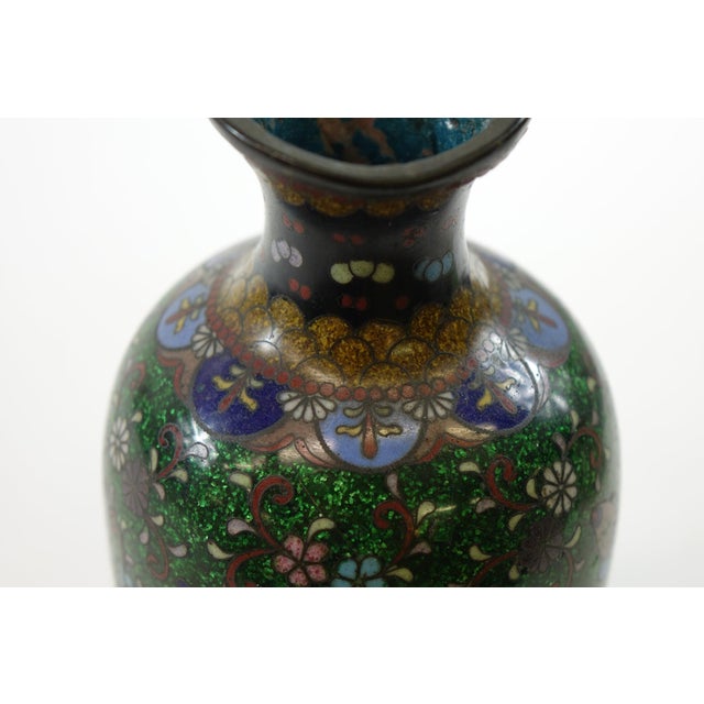 Chinese Antique Chinese Cloisonne Vase For Sale - Image 3 of 10