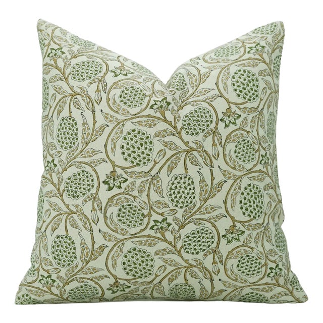 Fabdivine Indian Block Print Cushion Cover 24x24 Inch Duck Canvas-Merakhi For Sale
