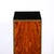 Brown Pair of Art Deco Walnut Pedestals With Brass Detailing & Vitrolite Inset Top For Sale - Image 8 of 16
