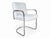 Set of 4 Bauhaus-Style Chrome Cantilever Dining Chairs in Oyster Upholstery For Sale - Image 13 of 16