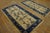 Chinese 1920s Beige Geometric Antique Pair of Chinese Peking Carpets 3' X 5'10'' Knotted Wool Rugs For Sale - Image 3 of 9
