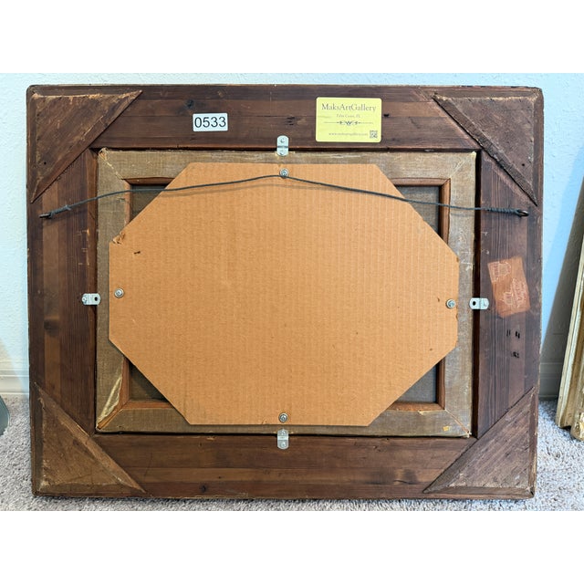 Brown Antique Original 19th Century English School Pastoral Landscape, Signed, Framed For Sale - Image 8 of 8