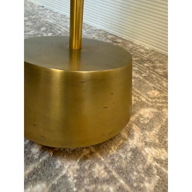 Metal Steelcase for West Elm Maisi Marble + Brass Side Table For Sale - Image 7 of 12