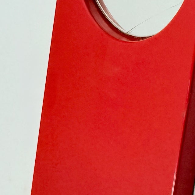 Red Wall Organizer with Mirror by Makio Hasuike for Gedy, Italy, 1970s For Sale - Image 16 of 18