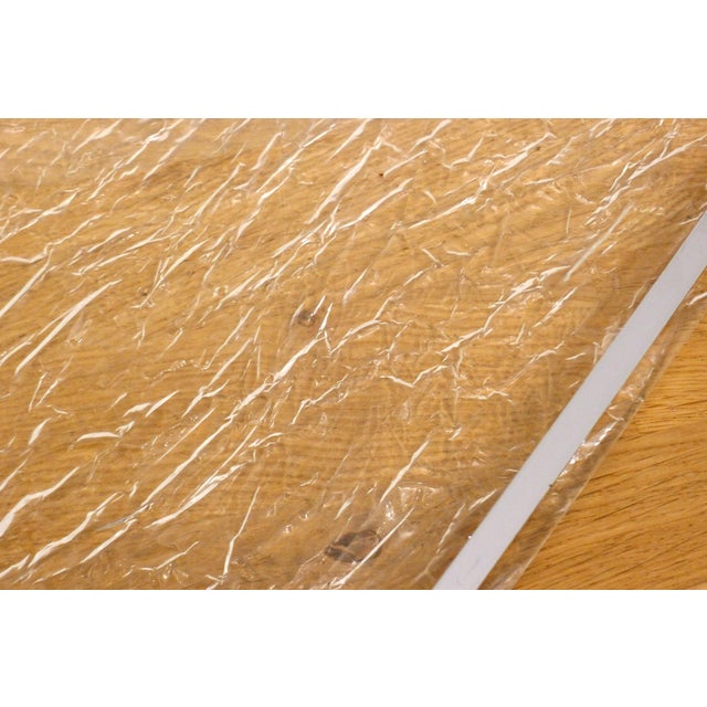 Large Vintage Serving Tray in Frosted Acrylic Glass with Chrome Trim, 1970s For Sale - Image 11 of 17