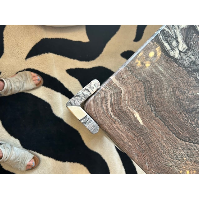 Italian Marble “Eye” End Tables Attributed to Roche Bobois - A Pair For Sale - Image 11 of 13