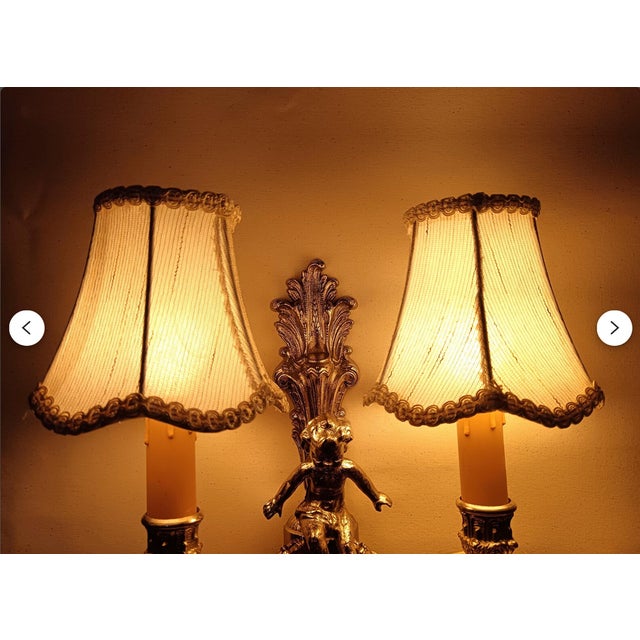 Metal Wall Lights in Silvered Bronze, 1960s, Set of 2 For Sale - Image 7 of 17