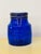 Glass 1970s Vintage Italian Cobalt Blue Glass Cookie Jar For Sale - Image 7 of 7