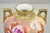 Antique Nippon Hand Painted Porcelain Small Pink Floral Vase W Gold Twin Handles For Sale - Image 4 of 12