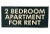 2 Bedroom Apartment for Rent Sign For Sale
