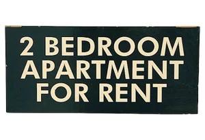 2 Bedroom Apartment for Rent Sign