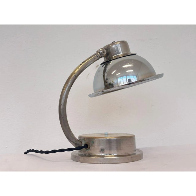 Art Deco Chrome Table Lamp, 1930s For Sale - Image 4 of 9