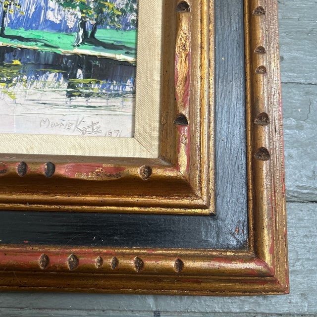 Impressionist 1970’s Original Impressionist Landscape Painting by Morris Katz For Sale - Image 3 of 4