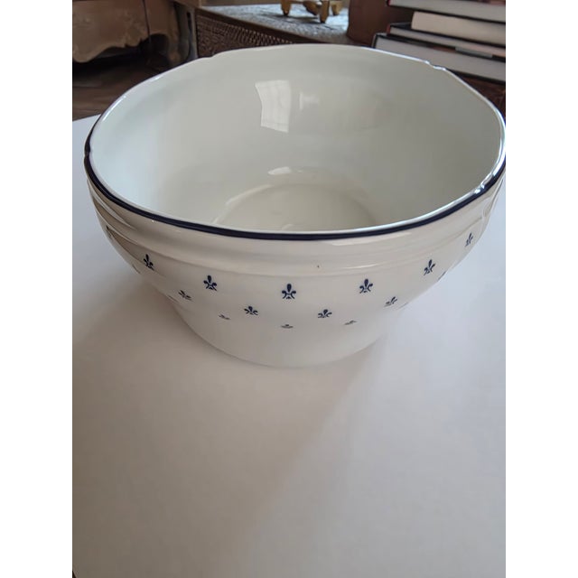 Ceramic Richard Ginori Royal Blue Antico Doccia Jardiniere or Serving Bowl For Sale - Image 7 of 9