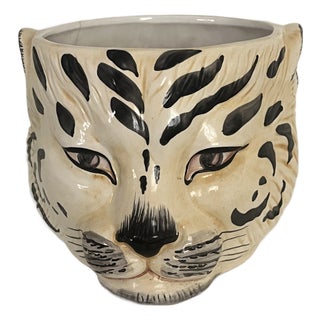 1960s Italian Mid Century Tiger Jardiniere For Sale