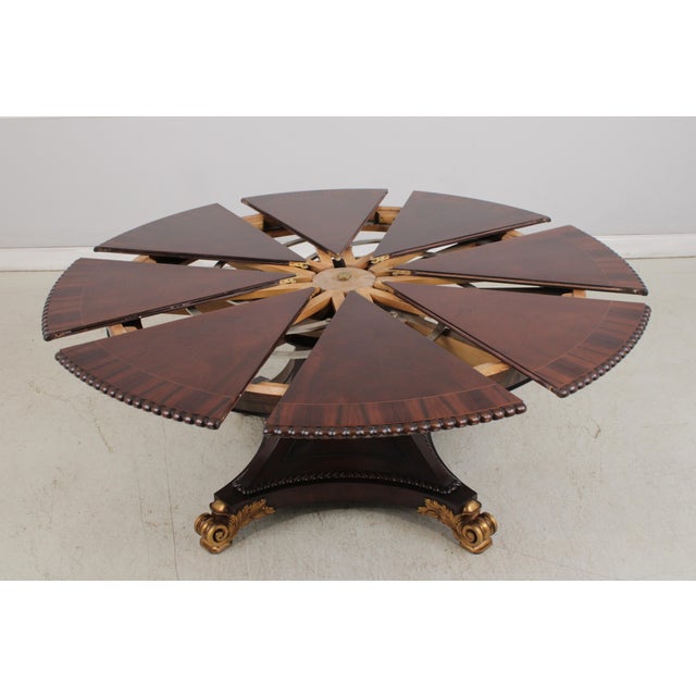 Vintage Regency Style Mahogany Radial Table For Sale - Image 18 of 18