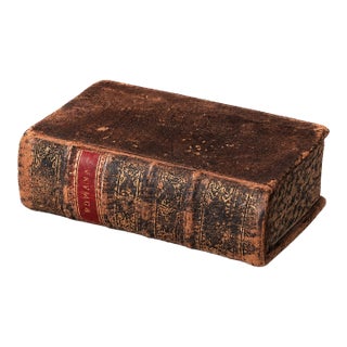 Rare Miniature Pocket Size Respublica Romana Elzevir Press Full Leather Binding 1629 Antique Book For Sale