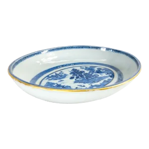 19th Century Chinese Export Chinoiserie Blue and White Nanking Bowl
