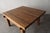 Early 20th Century Rustic European Oak Square Coffee Table For Sale - Image 5 of 9