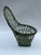 Vintage Green Basket For Sale - Image 4 of 7