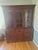 1950s Stickley-Style Mission Oak Lighted China Cabinet Hutch | Arts & Crafts Buffet For Sale In Los Angeles - Image 6 of 8