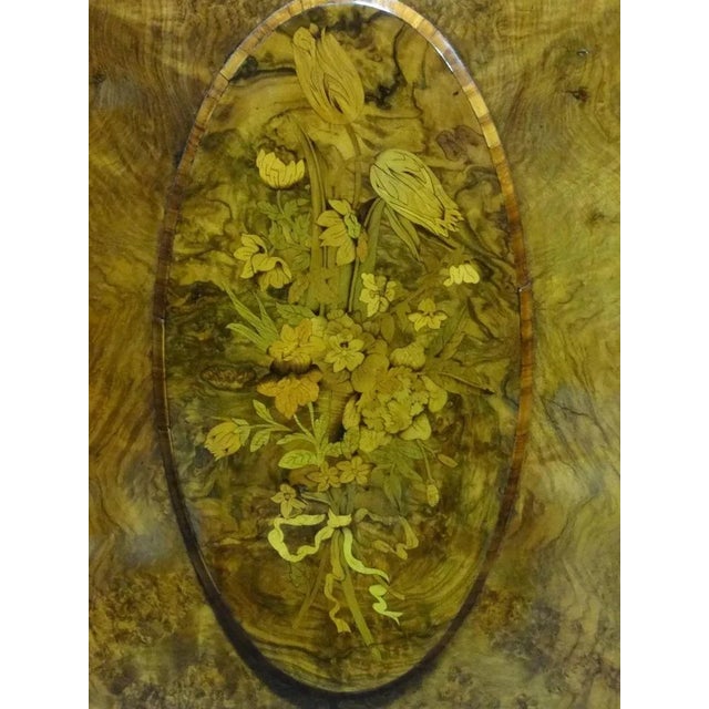 Burr Walnut and Marquetry Credenza, 1870s For Sale - Image 3 of 12