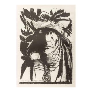 Leonard Baskin "Spies on His Enemies" Lithograph For Sale