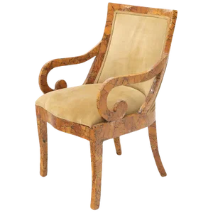 Shell Chips Finished Regency Style Chair