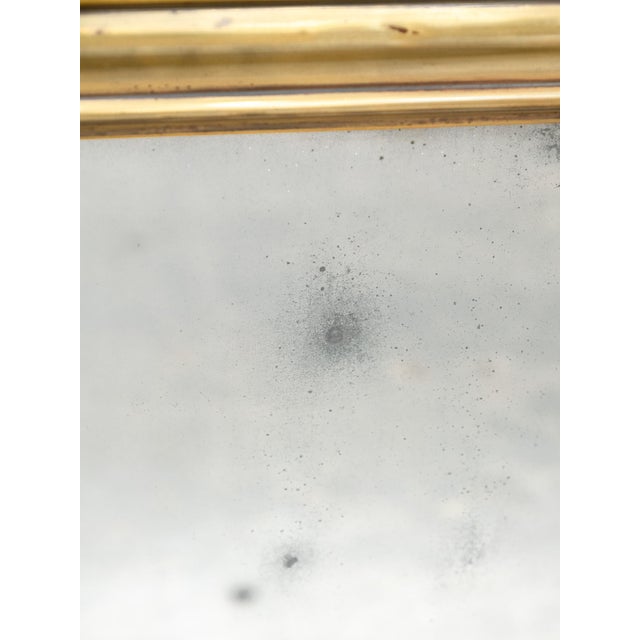 Metal Antique Brass Brewery Mirror, 1800s For Sale - Image 7 of 11