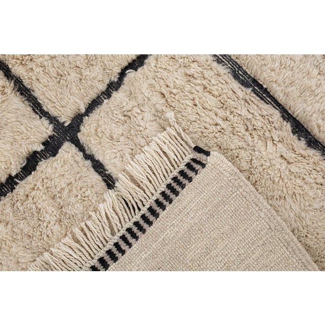 Contemporary Hand-Knotted Wool Rug by Azele Studio For Sale - Image 3 of 9
