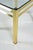Mid 20th Century Pair of Maison Jansen Style Brass & Glass Side Tables For Sale In Providence - Image 6 of 7