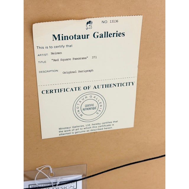 Leroy Neiman Late 20th Century LeRoy Neiman Red Square Panorama Original Signed Serigraph in Gilt Frame For Sale - Image 4 of 4