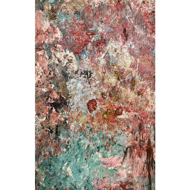 Mid 20th Century Attributed to Georges Noel, Abstract Expressionist Textured Art Informel Oil Painting Signed Noel For Sale - Image 5 of 17