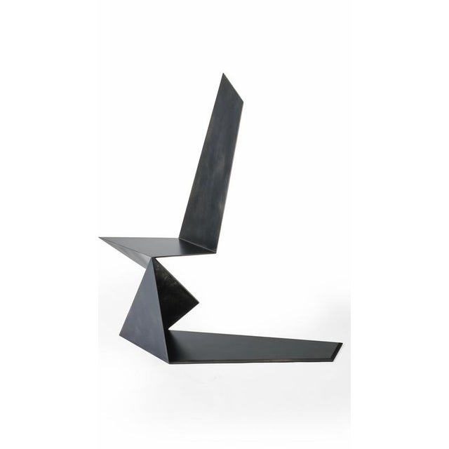Dark Side Chair in Aluminium by Orfeo Studio For Sale - Image 6 of 14