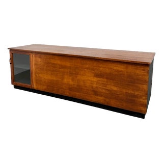 Large Vintage Oak Trade Counter, 1960s For Sale