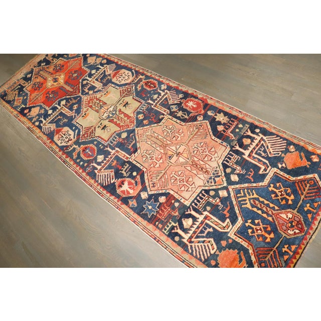 Red Antique Akstafa Caucasian Runner - 2'10" x 8'6" For Sale - Image 8 of 8