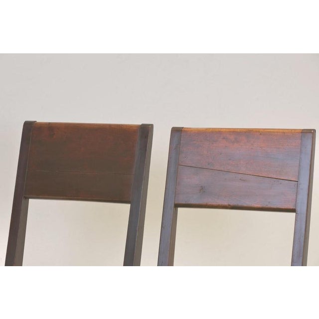 Cubist Dining Chairs in Stained Alder Wood, 1925, Set of 2 For Sale - Image 15 of 16