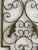 Vintage 36" Wrought Iron Scroll Wall Panel With Cast Leaf Accents For Sale - Image 11 of 17