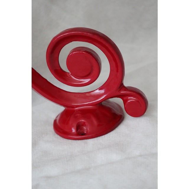 Red Wall Candleholders, 1980s, Set of 2 For Sale - Image 10 of 17
