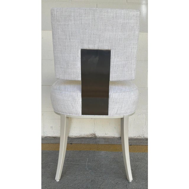 White Caracole Modern White Reserved Seating Dining Chairs Set of 6 For Sale - Image 8 of 13