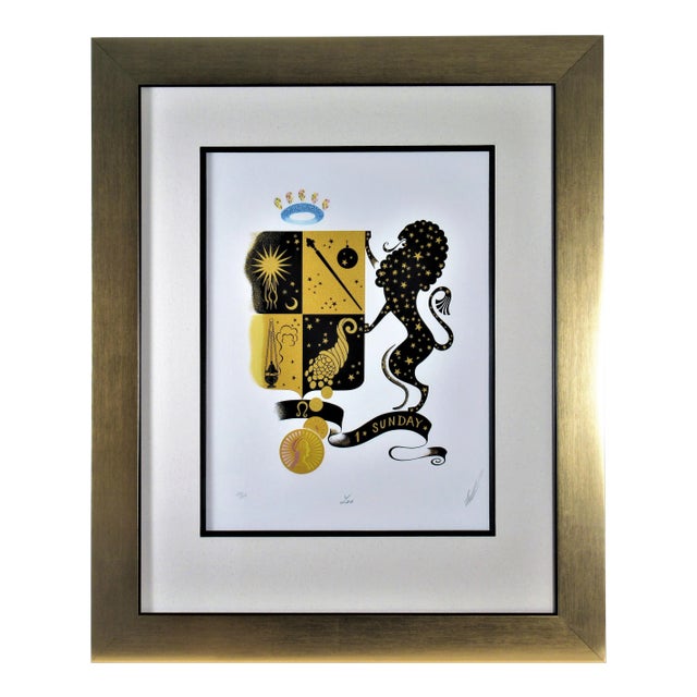 Erté, Leo, from the Zodiac suite, 1982 For Sale