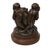 Traditional Whimsical Three Wise Monkeys Revolving Sculpture Table For Sale - Image 3 of 6