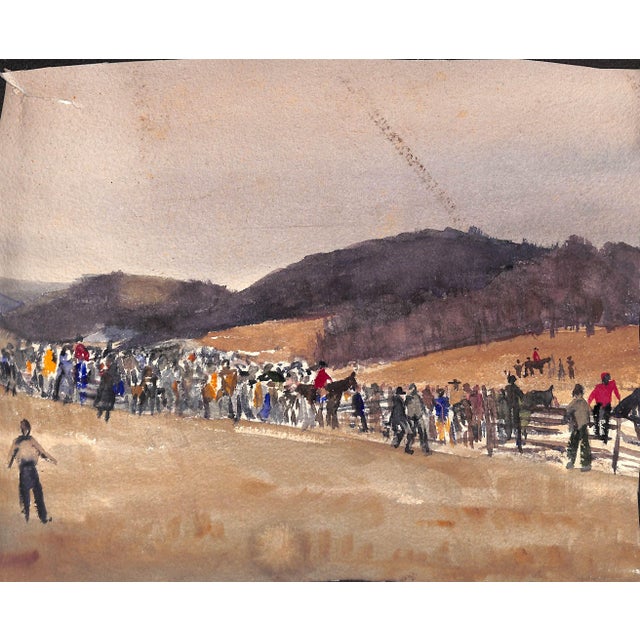 Art Sz: 11 1/4"H x 14"W Provenance: Gillian Dupont's The Old Habit Tack Shop Marshall, VA