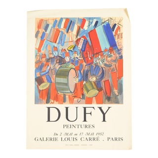 Mourlot & Raoul Dufy 1952 Exhibition Poster For Sale