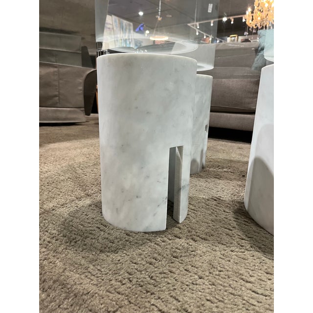 Modern Style Carrara Marble Base Coffee Table For Sale - Image 9 of 9