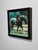 Balanced Carriage by Tracy Wall | Oil on Panel Horse and rider in motion on a grassy field. For Sale - Image 4 of 4