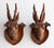 Wood Pair of Antique Black Forest Carved Deer Head Trophy Plaques, Circa 1900 For Sale - Image 7 of 7