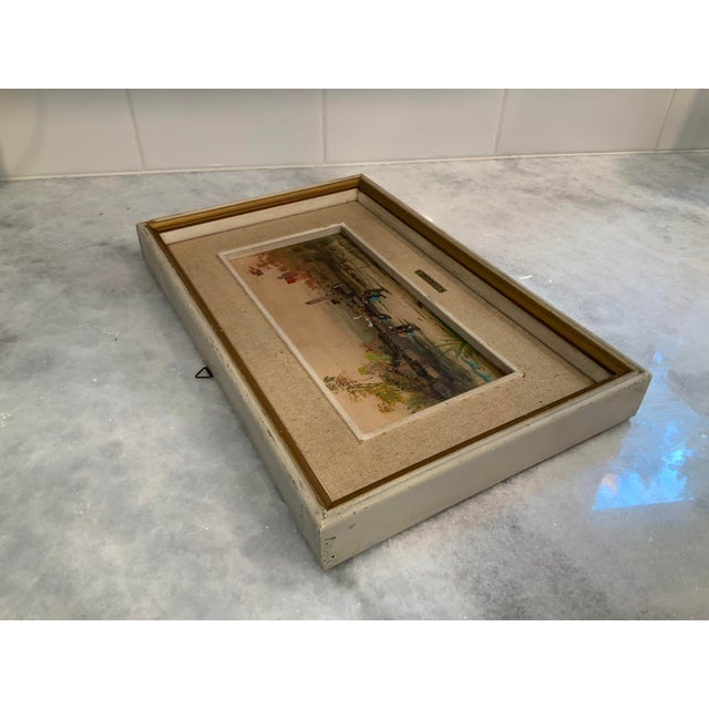 Mid 20th Century Italian Landscape Scene Oil Painting by Lucio Cargnel, Framed For Sale In New York - Image 6 of 9