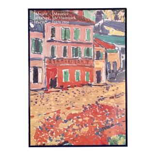 Vintage Maurice De Vlaminck Musee D’Orsay Paris Framed Exhibition Poster For Sale